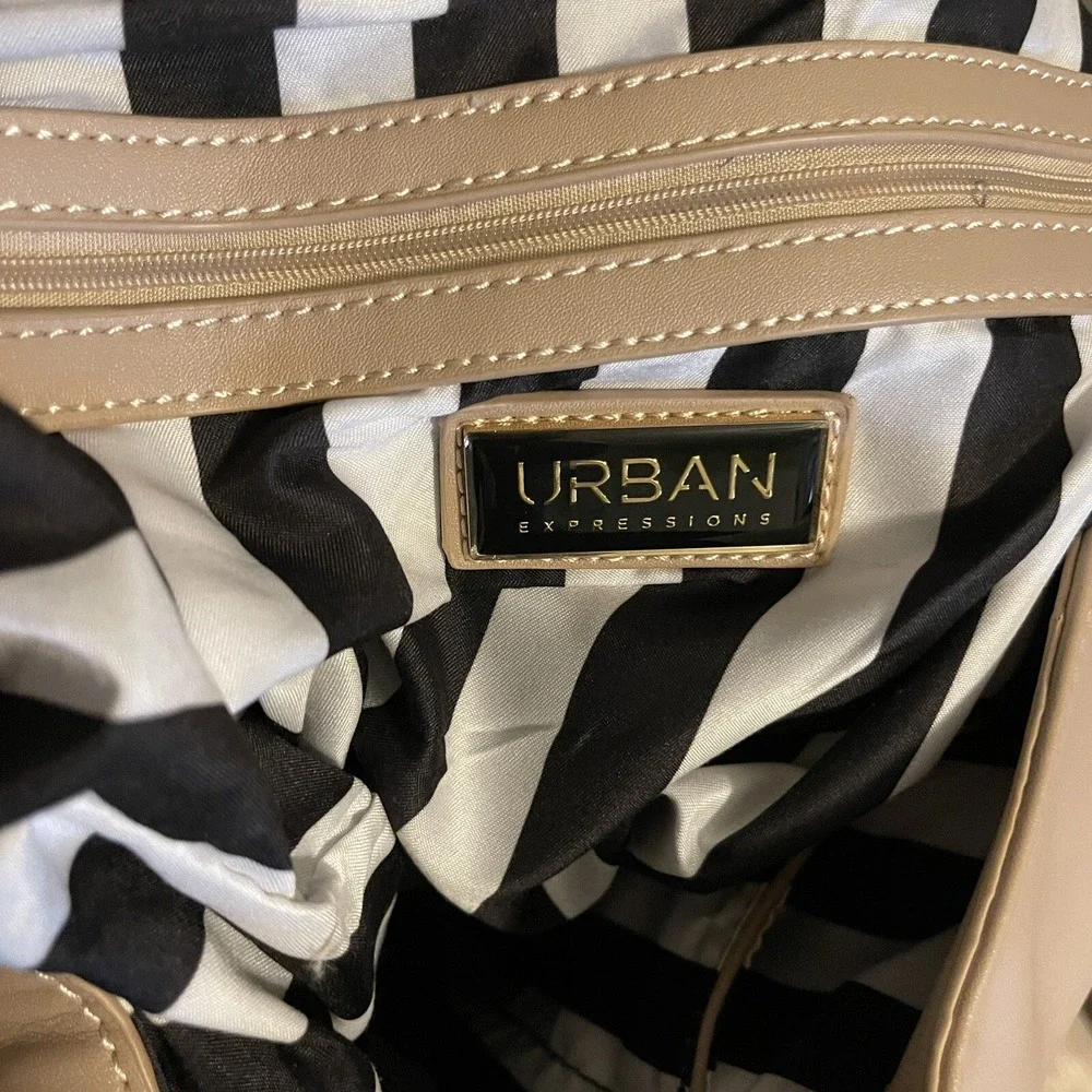 Urban Expressions Light Tan Tote Satchel Hobo Bag With Wallet Chain Strap Macy's